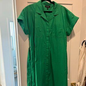 Kelly Green Banana Republic dress